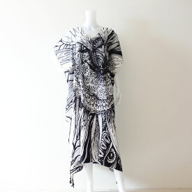 SALE品 ビッグポンチョ 大きめ ゆったり エスニック ワンピース THA30804 　oracha