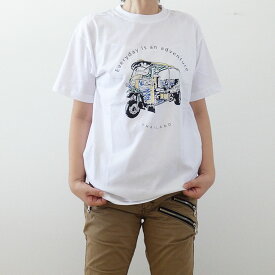 Tシャツ 手書き風のトゥクトゥク メンズ レディース 半袖 乗り物Tシャツ THA30811 　oracha