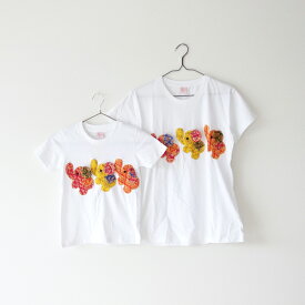 親子ペア 子供服 Tシャツ 半袖 ゾウ 母子 レディース 夏 お散歩コーデ 女の子 男の子