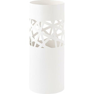 傘立て おしゃれ スリム 北欧 コンパクト 安い アイアン スチール シンプル 玄関 屋外 屋内 丸型 円筒 省スペース アンブレラスタンド 水受けトレー付 黒 白 ブラック ホワイト 東谷 LFS-181 送