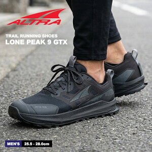 �A���g�� LONE PEAK 9 GTX �g���C�������j���O�V���[�Y �����Y �u���b�N �� ALTRA AL0A85UJ001 �C �V���[�Y �n�C�L���O�V���[�Y ���[�J�b�g �A�E�g�h�A�V���[�Y �g���C���V���[�Y �g���C�������j���O 