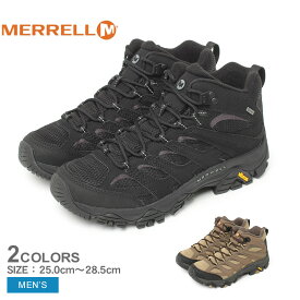 メレル モアブ 3 シンセティック ミッド ゴアテックス メンズ J500249 J500255 ハイキングシューズ ブラック 黒 ブラウン 登山 靴 アウトドア 防水 トレッキングシューズ ヴィブラム MERRELL MOAB 3 SYNTHETIC MID GORE-TEX Vibram