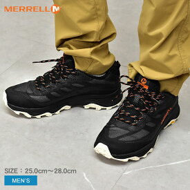 【店内全品P5倍★24日23:59迄】メレル MOAB SPEED GTX ハイキングシューズ メンズ ブラック 黒 MERRELL J066769 シューズ スニーカー ブランド ハイキングシューズ アウトドアシューズ キャンプ レジャー スポーツ 靴 防水 ゴアテックス GORE-TEX