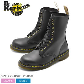 【店内全品P5倍★29日23:59迄】DR．MARTENS ドクターマーチン ブーツ ブラック 1490 VEGAN 10 EYE BOOTS 1490 ビーガン 10ホール ブーツ R23981001 メンズ レディース