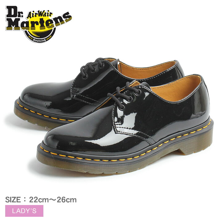 楽天市場 ドクターマーチン Dr Martens シューズ ブラック 黒 1461 パテントレザー 3ホールブーツ レディース 靴 シューズ レザーシューズ カジュアル おしゃれ かわいい ブランド エナメル Z Sports