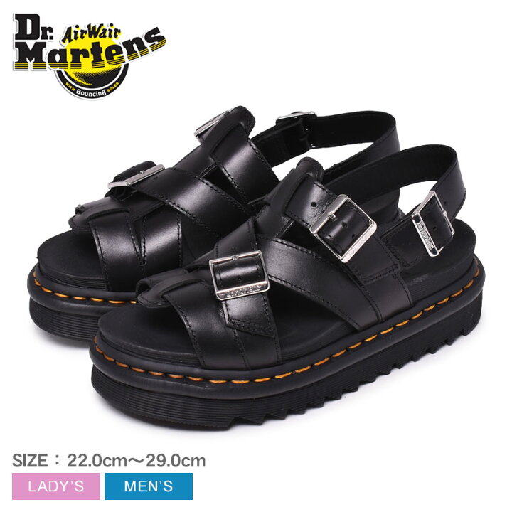 楽天市場 クーポンで0円引き ドクターマーチン サンダル メンズ レディース テリー 2 Dr Martens Terry 2 スライドサンダル 靴 シューズ ベルト ストラップ カジュアル シンプル おしゃれ 人気 厚底 ブランド ブラック 黒 Z Sports