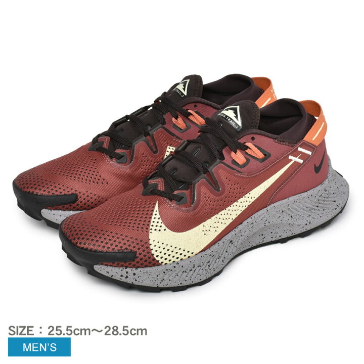楽天市場 ナイキ ランニングシューズ メンズ ペガサス トレイル 2 Nike Pegasus Trail 2 Ck4305 靴 シューズ ローカット おしゃれ ブランド スポーティ カジュアル トレイル アウトドア トレーニング ランニング 軽量 ライム ブラック レッド 赤 Z Sports