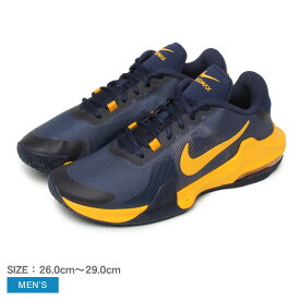 【店内全品P2倍★25日23:59迄】ナイキ AIR MAX IMPACT4 バスケットシューズ メンズ ネイビー 紺 オレンジ NIKE DM1124 シューズ ローカット ブランド シンプル カジュアル スポーツ スポーティー 靴 人気 おしゃれ バスケットボール バスケ 運動