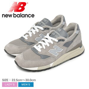 �j���[�o�����X Made in USA 998 �X�j�[�J�[ �����Y ���f�B�[�X �O���[ NEW BALANCE U998GR �V���[�Y �C ���[�J�b�g �ʋ� �ʊw �����₷�� �����₷�� ���ɂ��� �u�����h ���C�YD �V���v�� �X�|�[�c 