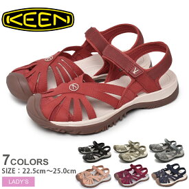 ＼複数買いで最大P10倍！25日限定／キーン サンダル レディース ローズ サンダル KEEN ROSE SANDAL ウィメンズ アウトドア スポーツサンダル ライトウェイト アンクル ストラップ ベルクロ ブラック 黒 ベージュ グレー ピンク レッド