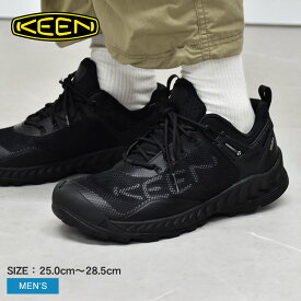 キーン ネクシス エヴォ ウォータープルーフ ハイキングシューズ メンズ ブラック 黒 KEEN NXIS EVO WP 1027193 シューズ 靴 ブランド シンプル おしゃれ トレイルシューズ 旅行 登山 ハイキングシューズ カジュアル ローカット 防滑性