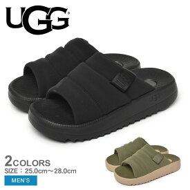 アグ マクサー　スライド サンダル メンズ ブラック 黒 グリーン UGG MAXXER SLIDE 1137970 シャワーサンダル ルームスリッパ シャワサン シャワーサンダル つっかけ ブランド シューズ 靴 カジュアル ロゴ 室内 室外 オフィス 履きやすい