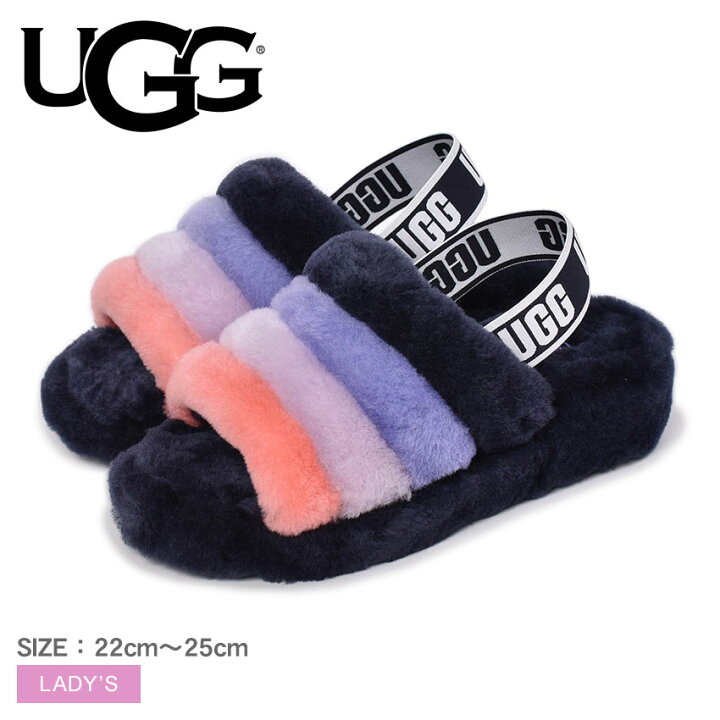 楽天市場】アグ サンダル レディース フラッフ イヤー スライド UGG 