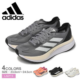 アディダス アディゼロ ボストン 11 W ランニングシューズ レディース グレー オレンジ ブラック 黒 ADIDAS ADIZERO BOSTON 11 W LWE90 靴 スニーカー シューズ ブランド ローカット シンプル スポーティ カジュアル ランニング ジョギング