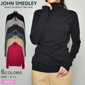 ジョンスメドレー カットキン セーター セーター レディース ブラック 黒 グレー ネイビー 紺 JOHN SMEDLEY CATKIN SWEATER スリムフィット タートルネック ハイネック ウィメンズ ニット ハイゲージ メリノウール 無地 SLIM FIT ウェア