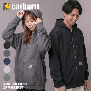 CARHARTT �J�[�n�[�g �p�[�J�[ �~�b�h�E�F�C�g �t�[�h �W�b�v �X�E�F�b�g �����Y MIDWEIGHT HOODED ZIP FRONT SWEAT K122 ���� �g�b�v�X �X�P�{�[ �X�g���[�g �E�F�A �u�����h �A���J�W �V���v�� �A�E�^�[ 