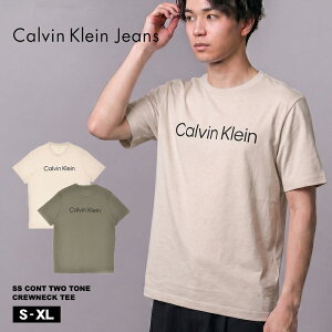 �y�l�R�|�X�z�� �J���o���N���C���W�[���Y SS CONT TWO TONE LCREWNECK TEE ����T�V���c �����Y �x�[�W�� �J�[�L�O���[�� CALVIN KLEIN JEANS 40BC840 �g�b�v�X T�V���c ���� �u�����h �N���[�l�b�N �J�W���A