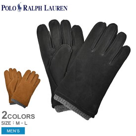 【ゆうパケット配送】 ポロ ラルフローレン 手袋 メンズ レザー グローブ ニット カフ POLO RALPH LAUREN LEATHER GLOVE KNIT CUFF PG0121 ブランド グローブ ギフト 贈り物 プレゼント 小物 通勤 通学 シンプル 防寒 本革 ブラック 黒 ブラウン 茶