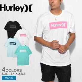 【ゆうパケット配送】 ハーレー EVERYDAY WASHED ONE＆ONLY BOXED TEXTURE S/S 半袖Tシャツ メンズ ブラック 黒 ホワイト 白 HURLEY DB3925 ウエア トップス クルーネック ブランド ロゴ シンプル スポーティ ランニング ジム トレーニング ストリート