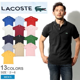 【店内全品P5倍★23日23:59迄】ラコステ 半袖ポロシャツ メンズ クラシック ピケ ポロシャツ L1212 LACOSTE CLASSIC PIQUE POLO L1212 L1212 ポロシャツ トップス クラシック レトロ スポーツ ゴルフ テニス ワニ ロゴ ワンポイント 半袖 ブラック 黒 ホワイト 白 赤