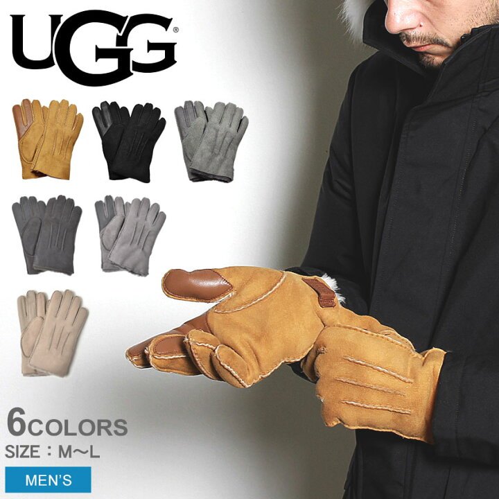 楽天市場 クーポンで500円引き Ugg アグ 手袋 メンズ コントラスト シープスキン テック グローブ M Contorast Sheepskin Tech Glove ギフト 防寒 冬物 男性 プレゼント 贈り物 クリスマス シンプル 誕生日プレゼント Z Sports