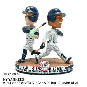W[[Ox[X{[ Aaron Judge and Juan Soto New York Yankees 100 RBI and 100 BB Dual Bobblehead {uwbh }`J[ MAJOR LEAGUE BASEBALL Aaron Judge and Juan Soto New York Yankees 100 RBI and 100 BB Dual