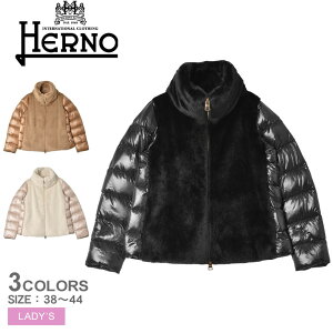 wm {o[ WPbg C iC EgCg Ah fB tFCNt@[ AE^[ fB[X ubN  x[W HERNO BOMBER JACKET IN NYLON ULTRALIGHT AND LADY FAUX FUR PI01739D-12017 