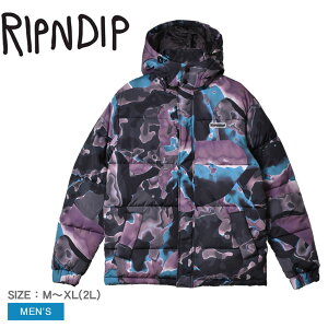 RIPNDIP �A�E�^�[ �����Y ULTRALIGHT BEAM PUFFER JACKET ���b�v���f�B�b�v RND9504 �W���P�b�g ���� ���� ���킽 �ϐ� �t�[�h ���O�� �u�����h �q�b�v�z�b�v �X�g���[�g�n B�n ������� �X�g���[�g 2WAY 