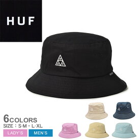 【ゆうパケット配送】ハフ HUF SET TRIPLE TRIANGLE BUCKET HAT 帽子 メンズ レディース ブラック 黒 ベージュ HUF HT00717 ユニセックス バケハ ストリート カジュアル シンプル アウトドア レジャー おしゃれ 男女兼用 刺しゅう 刺繍 ワンポイント 人気 定番