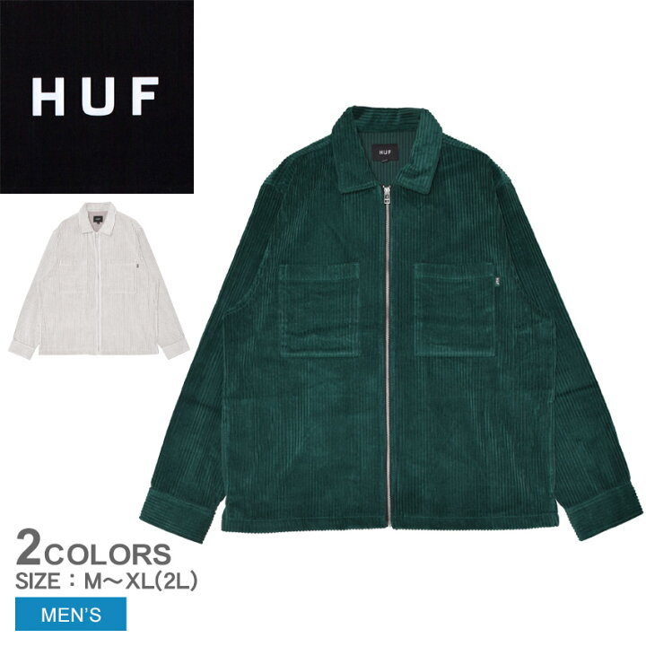 楽天市場】ハフ TWO TONE CORDUROY ZIP SHACKET ジャケット メンズ 