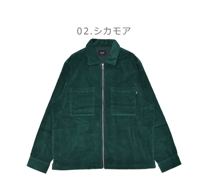 楽天市場】ハフ TWO TONE CORDUROY ZIP SHACKET ジャケット メンズ 