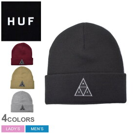 【ゆうパケット配送】 ハフ ニット帽 メンズ レディース エッセンシャルTTビーニー HUF ESSENTIALS TT BEANIE BN00089 帽子 ニットキャップ キャップ ロゴ カジュアル ストリート ビーニー ベーシック シンプル スケート アクリル レッド 赤 ボルドー グレー