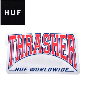 ＼複数買いで最大P10倍！25日限定／【ゆうパケット配送】 ハフ ステッカー HIGH POINT STICKER HUF AC00737 シール THRASHER スラッシャー スーツケース パソコン PC ロゴ カスタム スケボー スケートボード スポーツ ストリート おしゃれ 雑貨 レッド 赤