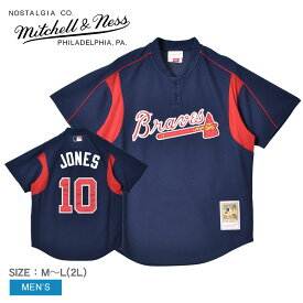 ミッチェルアンドネス ユニフォーム メンズ MITCHELL ＆ NESS MLB ATLANTA BRAVES CHIPPER JONES 2003 BP JERSEY ABPJ3334-ABR03CJONAVY ウエア トップス ベースボールジャージ ストリート オーセンティック ブランド カジュアル アメカジ