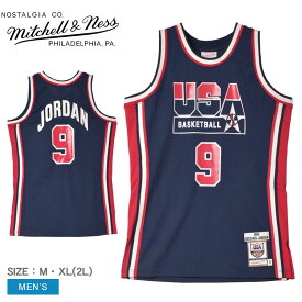 ミッチェル＆ネス オーセンティック ジャージー チーム USA 1992 マイケル ジョーダン ユニフォーム メンズ ネイビー 紺 レッド 赤 MITCHELL＆NESS Authentic Jersey Team USA 1992 Michael Jordan AJY4GS18414−USANAVY92MJO NBA ZSPO|slz|