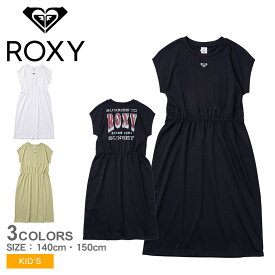 【店内全品P5倍★26日23:59迄】ロキシー MINI SUNRISE TO SUNSET DRESS ラッシュガード ワンピース キッズ ジュニア 子供 ブラック 黒 ホワイト 白 ROXY TLY242052 スイムウエア 水着 ワンピ ロングワンピース ロング丈 スポーツ ブランド サーフ サーフィン サーファー