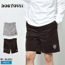ドッグ タウン クロス ロゴ コーデュロイ ショーツ ハーフパンツ メンズ ブラウン 茶 グレー DOG TOWN CROSS LOGO CORDUROY SHORTS DTB0108101BC 短パン ハーフパンツ ドローコード 細畝 コーデュロイ クロス ロゴ スケート スケボー