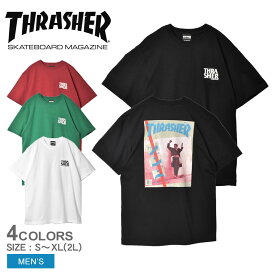 【ゆうパケット配送】 スラッシャー 半袖Tシャツ メンズ DEC85 ショートスリーブ Tシャツ THRASHER DEC 85 S/S TEE TH91312i ウエア トップス ブランド クルーネック プリント グラフィック ストリート カジュアル ロゴ スケーター スケボー スケートボード