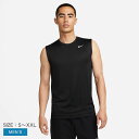 【ネコポス配送】ナイキ Dri-FIT レジェンド メンズ スリーブレス フィットネス Tシャツ タンクトップ メンズ ブラック 黒 NIKE DX0992-010 ウェア トップス カットソー クルーネック 丸首 ブランド ロゴ ストリート 国内正規品