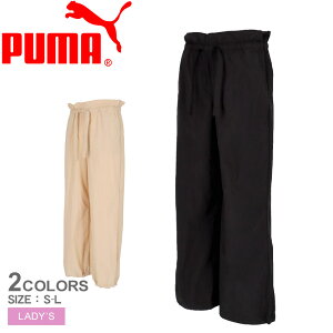 �v�[�} �T�}�[ �E�[�u�� ���C�h �p���c ���C�h�p���c ���f�B�[�X �u���b�N �� �x�[�W�� PUMA SUMMER WOVEN WIDE PANTS 686913 �Y�{�� �p���c �{�g���X ���C�h�p���c �͂��� UV�J�b�g �|�P�b�g �J�W���A��