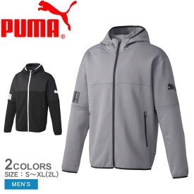 【店内全品P2倍★20日23:59迄】プーマ パーカー メンズ POWER キャット フーデッド ジャケット PUMA 672501 ウエア スウェット スエット パーカー フルジップ フード付 ブランド スポーツ 運動 ロゴ おしゃれ ストリート