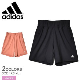 【ゆうパケット配送】アディダス ショートパンツ レディース PRSVE スリムフィット リブショーツ ADIDAS WR062 半ズボン ボトムス ショート丈 ストレッチ シンプル スポーティ スポーツ 運動 定番 服 ウエストゴム ウェア ロゴ 刺繍 ブラック 黒 オレンジ