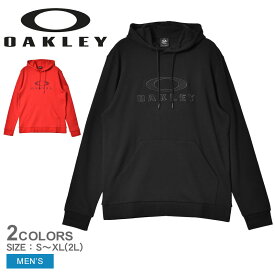 【店内全品P5倍★29日23:59迄】オークリー WOVEN BARK PO HOODIE パーカー メンズ ブラック 黒 レッド 赤 OAKLEY FOA403679 ウエア トップス プルオーバー フード フーディー ブランド スポーツ スポーティ 運動 人気 定番 おしゃれ ロゴ カジュアル