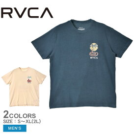 【店内全品P5倍★23日23:59迄】【ゆうパケット配送】ルーカ COBRA MIRAGE SS Tシャツ 半袖Tシャツ メンズ ブルー ホワイト 白 RVCA BD041209 トップス ウェア ウエア クルーネック ロゴ プリント スポーツ サーフ ストリート デイリーユース タウンユース リラックス