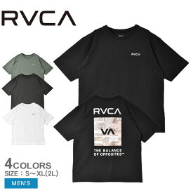 【店内全品P5倍★27日23:59迄】ルーカ THRASHED BOX RVCA TEE 半袖Tシャツ メンズ ブラック 黒 ホワイト 白 RVCA BE041224 トップス tシャツ 半袖 バックプリント プリント カジュアル ロゴ ウエア ウェア サーフィン サーファー スポーツ 運動 スポーティ サーフ