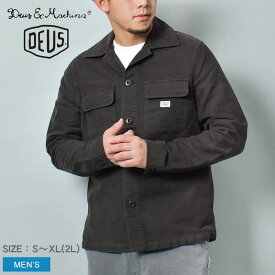 デウス エクス マキナ MOLESKIN WORK SHIRT 長袖シャツ メンズ ブラウン 茶 DEUS EX MACHINA DMW225149 ウェア トップス 長袖 羽織 おしゃれ ロゴ シンプル カジュアル ストリート アウトドア ワークシャツ 微起毛