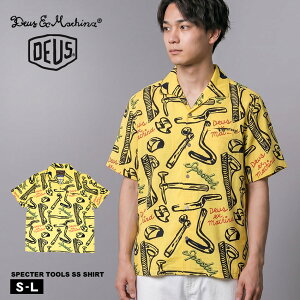 �f�E�X �G�N�X �}�L�i �X�y�N�^�[�c�[���YSS�V���c �V���c �����Y �C�G���[ DEUS EX MACHINA Specter Tools Ss Shirt DMF245683B �J�݃V���c �E�F�A �E�G�A �g�b�v�X ���� ������� ���� ���S �v�����g �J�W