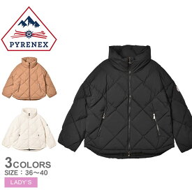 ピレネックス アデル ソフト ジャケット ダウンジャケット レディース ブラック 黒 ブラウン PYRENEX ADELE SOFT JACKET HWU010 アウター ジャケット ダウン ブランド ゆったり シンプル カジュアル ベーシック ビジネス 防寒 上着 通勤