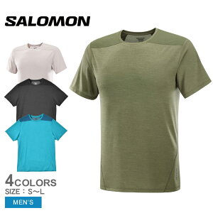 �y�l�R�|�X�z���z �T������ OUTLINE SS TEE ����T�V���c �����Y �u���b�N �� �O���[�� �� SALOMON LC2116900 LC2234300 LC2475500 LC2475800 �g�b�v�X �N���[�l�b�N ���� �X�|�[�e�B �y�� �X�|�[�c �^�� �J�W���A