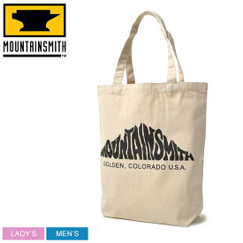 【ゆうパケット配送】マウンテンスミス CANVAS PRT TOTE1 トートバッグ メンズ レディース ホワイト 白 ベージュ MOUNTAIN SMITH MS0-000-231015 ブランド トート 鞄 かばん カバン バッグ 手持ち アウトドア レジャー ハイキング キャンプ 男女兼用 かばん